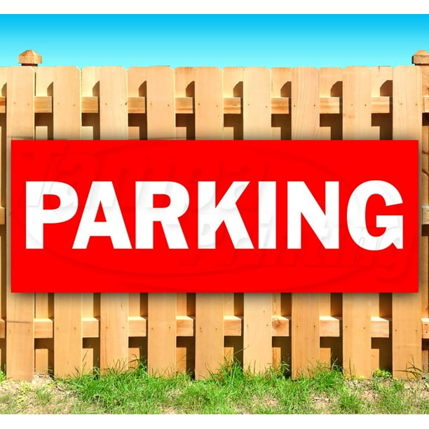 Store Advertising Many Sizes Available Flag, New Parking Red Text 13 oz Heavy Duty Vinyl Banner Sign with Metal Grommets Store Advertising Many Sizes Available Flag, New Parking Red Text 13 oz Heavy Duty Vinyl Banner Sign with Metal Grommets